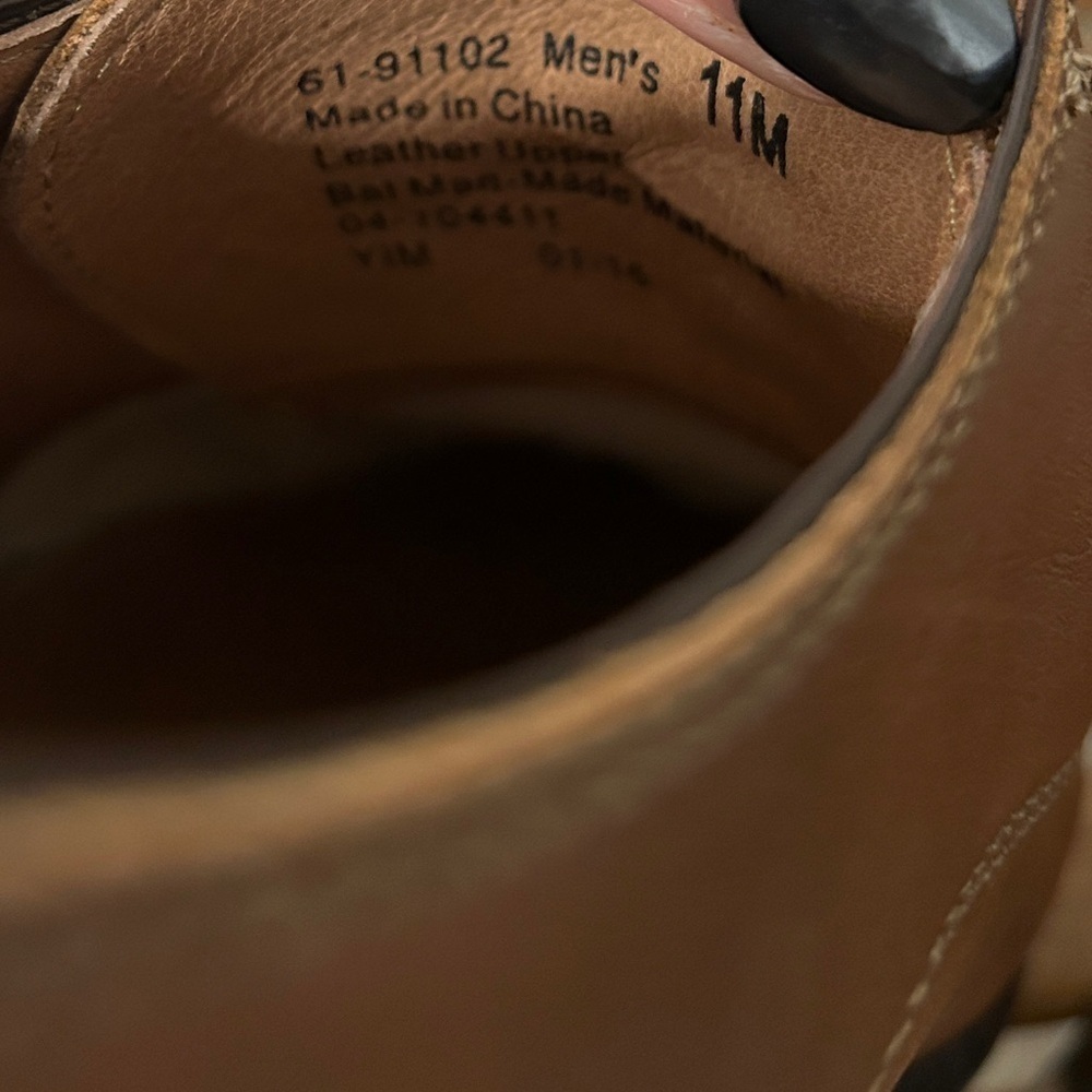 Joseph Abboud Brown Leather Cambridge Cap Toe Oxford Shoes Size 11 M - Picture 6 of 11